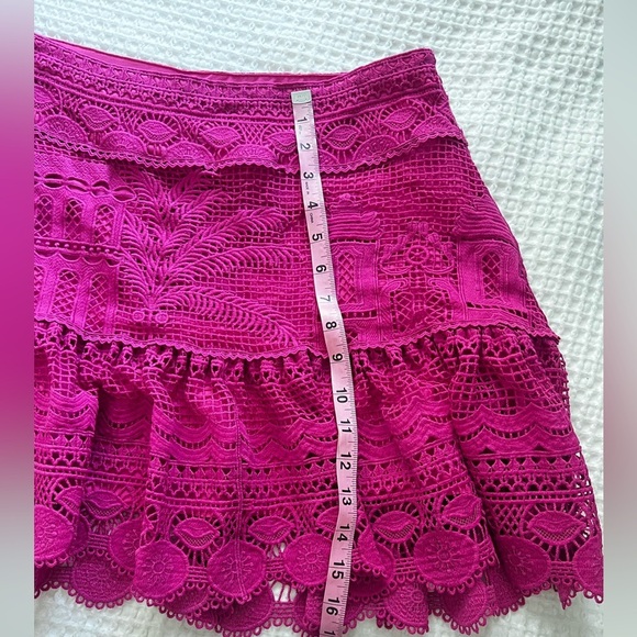 💕Farm Rio Morada Scalloped Mini Skirt NWT Size Medium💕 - Picture 7 of 13